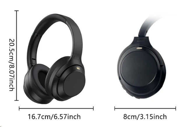 Over-Ear Wireless Bluetooth Headphones with Active Noise Cancelling