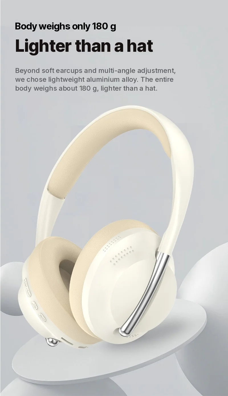 Over-Ear Wireless Headphones with FM Radio and TF Card Slot