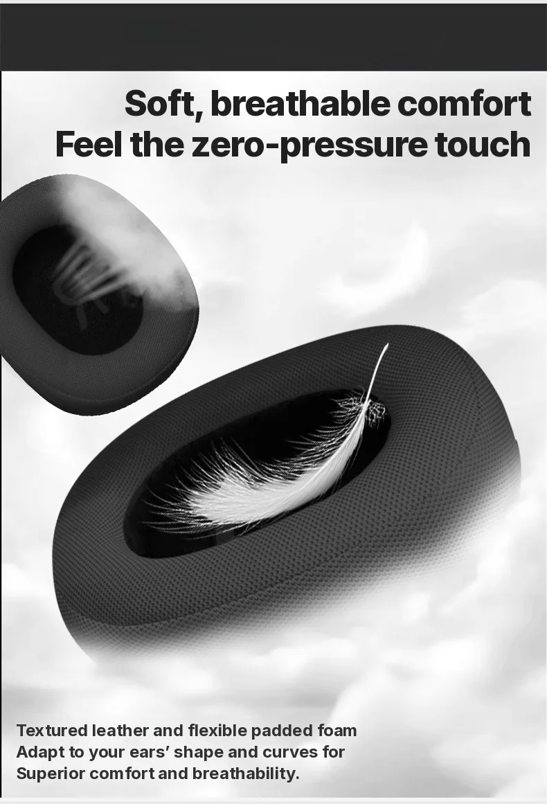 Over-Ear Wireless Bluetooth Headphones with FM Radio and TF Card Slot