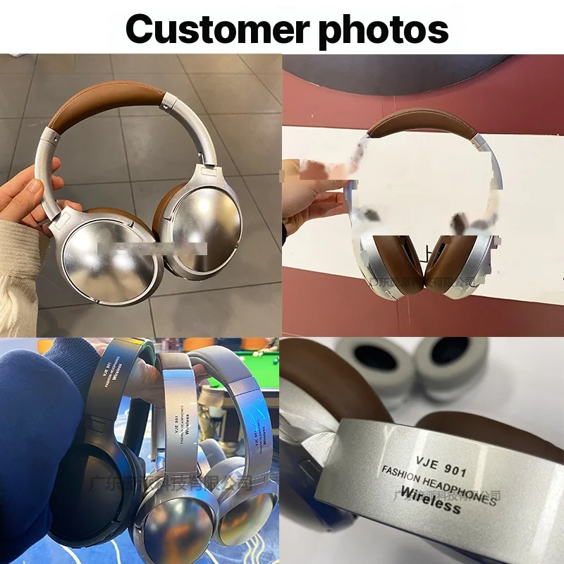 Retro stílusú fülkagylós Bluetooth fejhallgató FM rádióval és vezetékes móddal