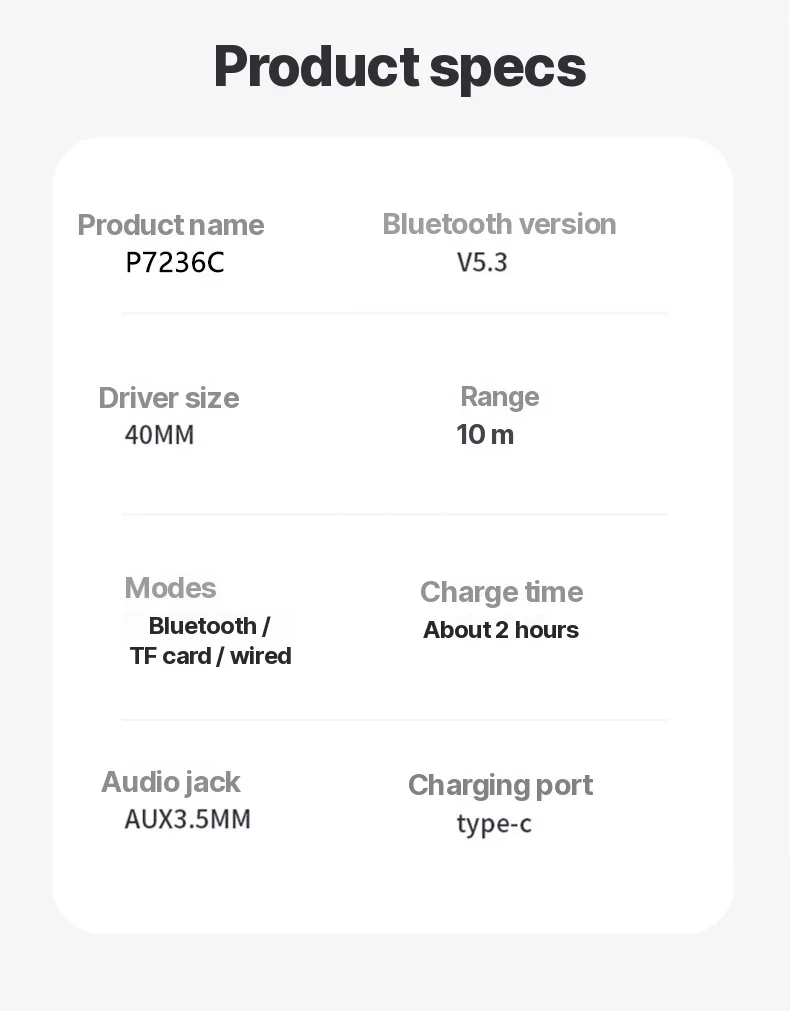 Fones de Ouvido Bluetooth Over-Ear com Graves Profundos e Conectividade Sem Fio