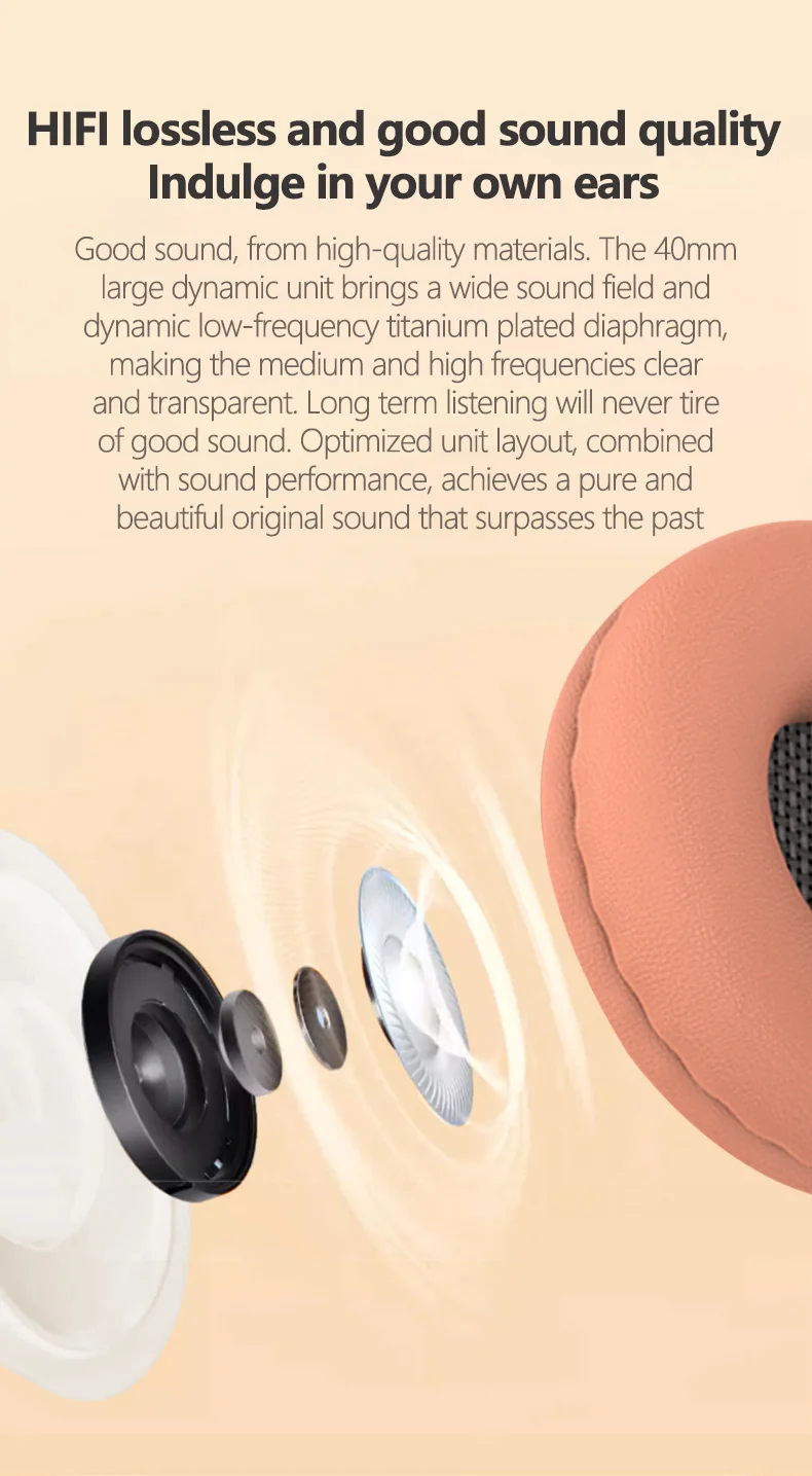 Cuffie Wireless Bluetooth Over-Ear con Luci LED e Microfono