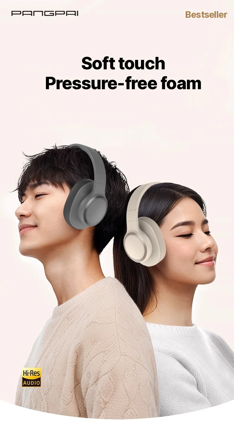 Fon Telinga Tanpa Wayar Bluetooth Over-Ear Bateri Tahan Lama untuk Gaming