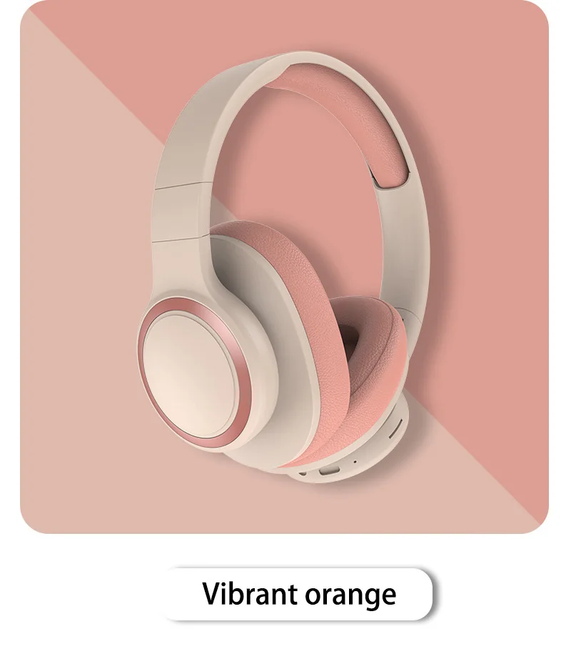 Wireless Bluetooth Over-Ear Headphones with FM Radio and TF Card Slot