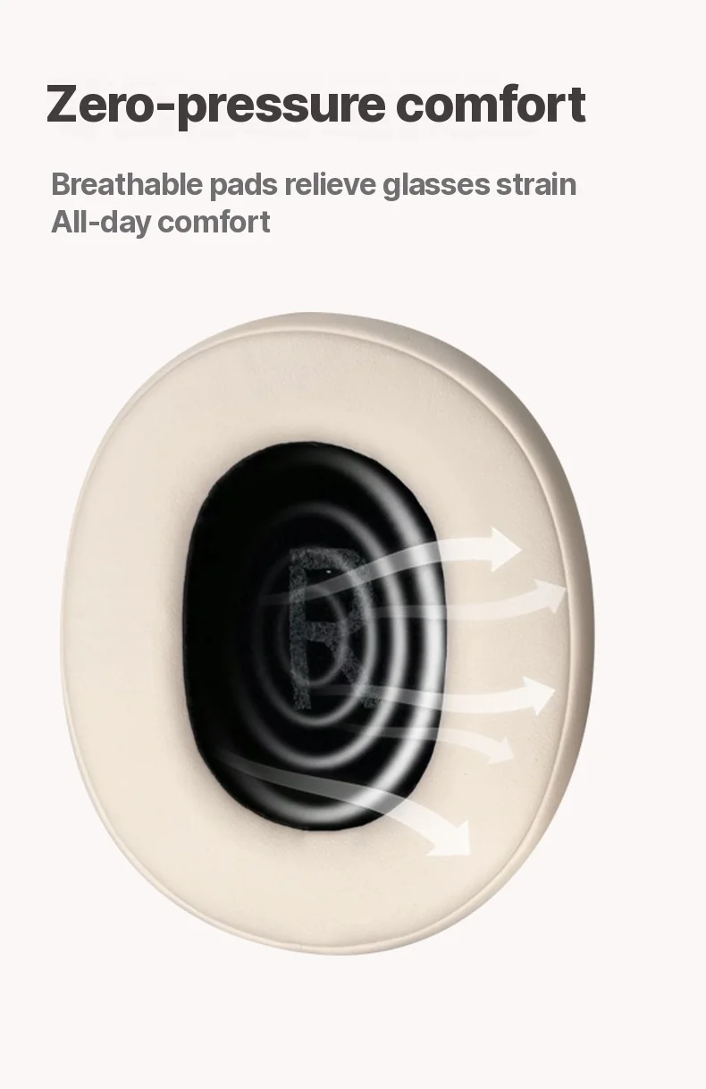 Wireless Over-Ear Headphones with Active Noise Cancelling and Type-C