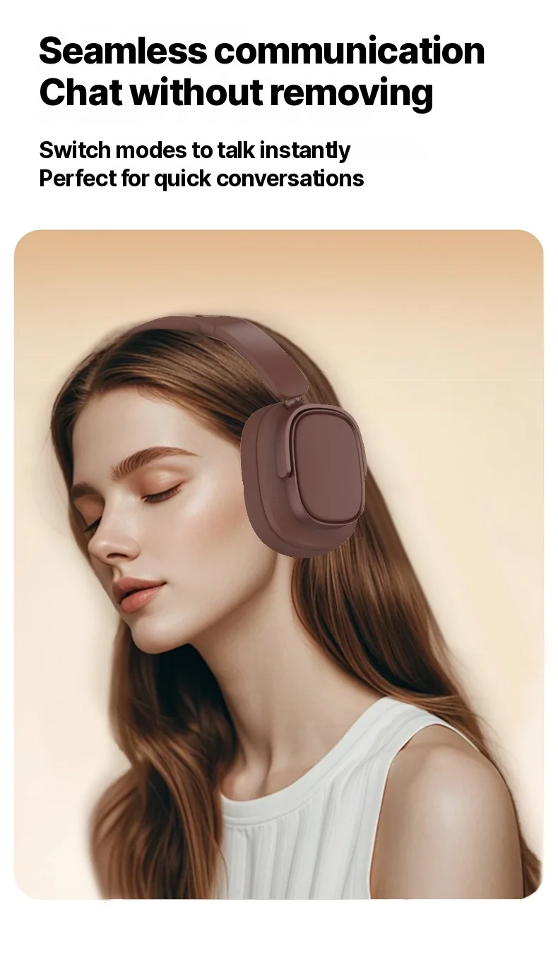 Fones de Ouvido Bluetooth Retro Circum-auriculares com Cancelamento Ativo de Ruído
