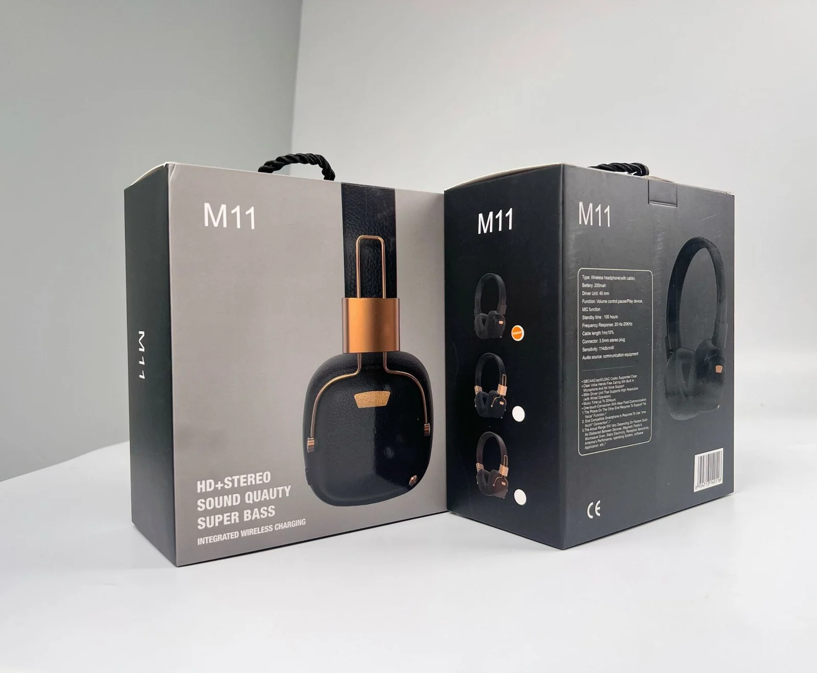 Retro Over-Ear Wireless Bluetooth Headphones with EQ Sound Modes