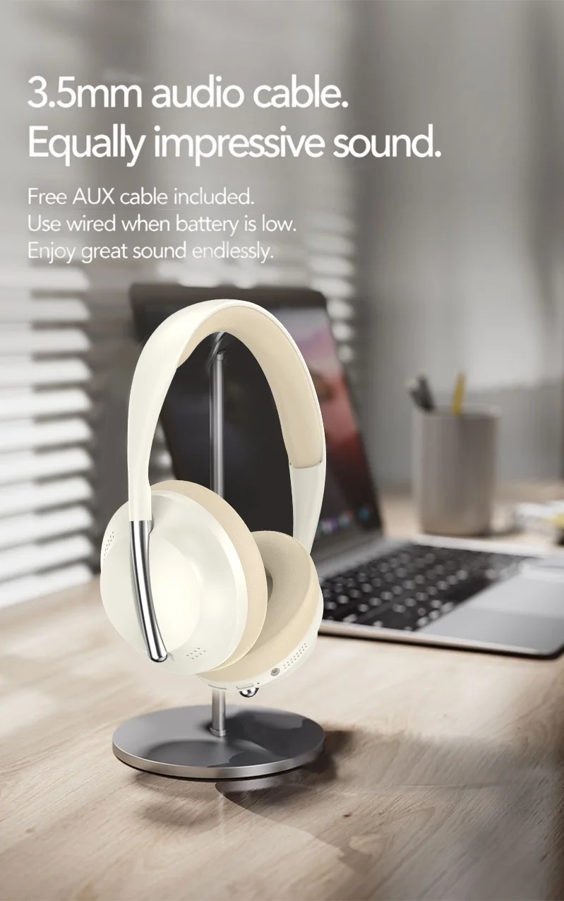 Over-Ear Wireless Headphones with FM Radio and TF Card Slot