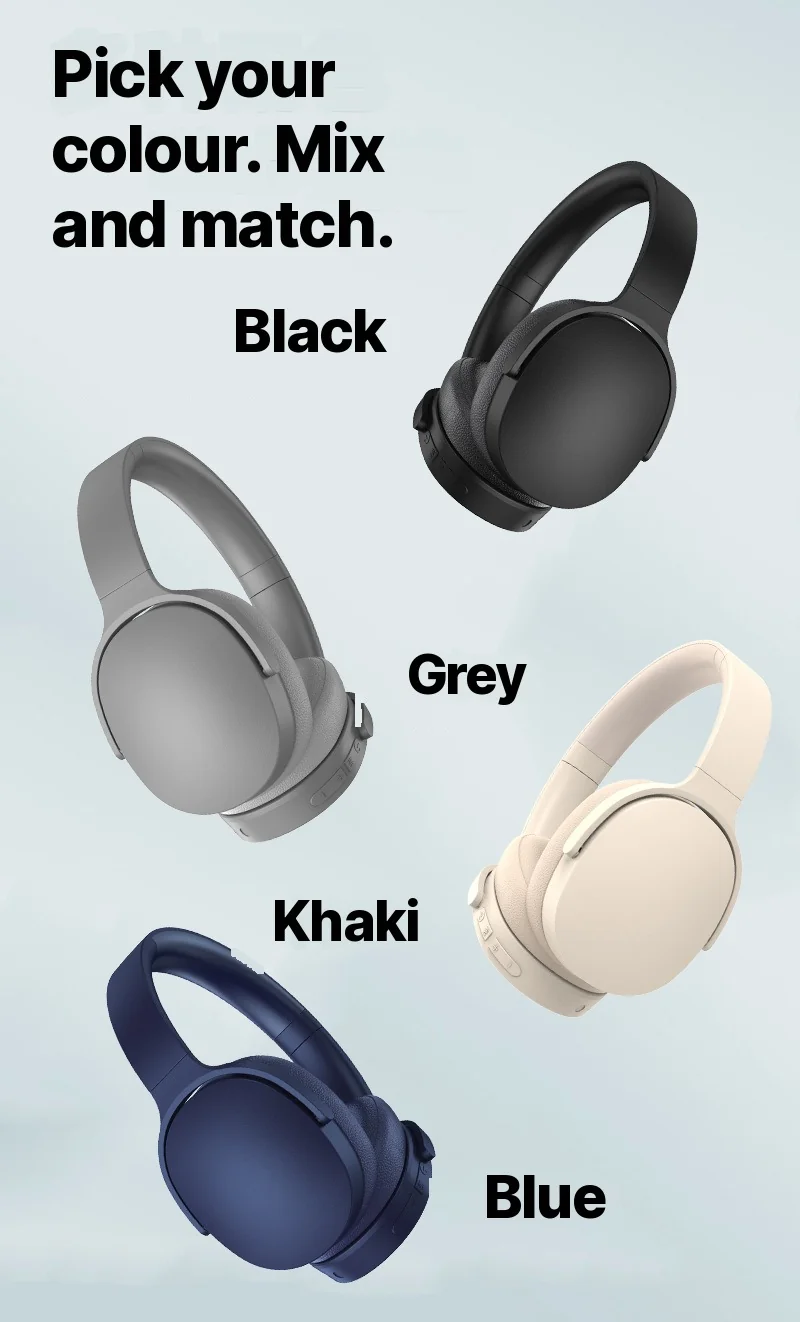Over-Ear Wireless Headphones with Active Noise Cancelling and Long Battery Life
