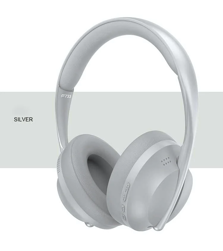 Over-ear trådløse Bluetooth-hovedtelefoner med FM-radio og AUX