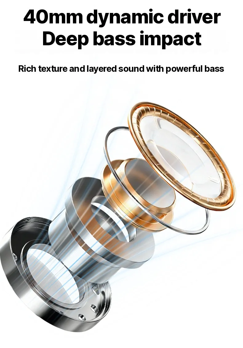 Wireless Over-Ear Headphones with FM Radio and Long Battery Life