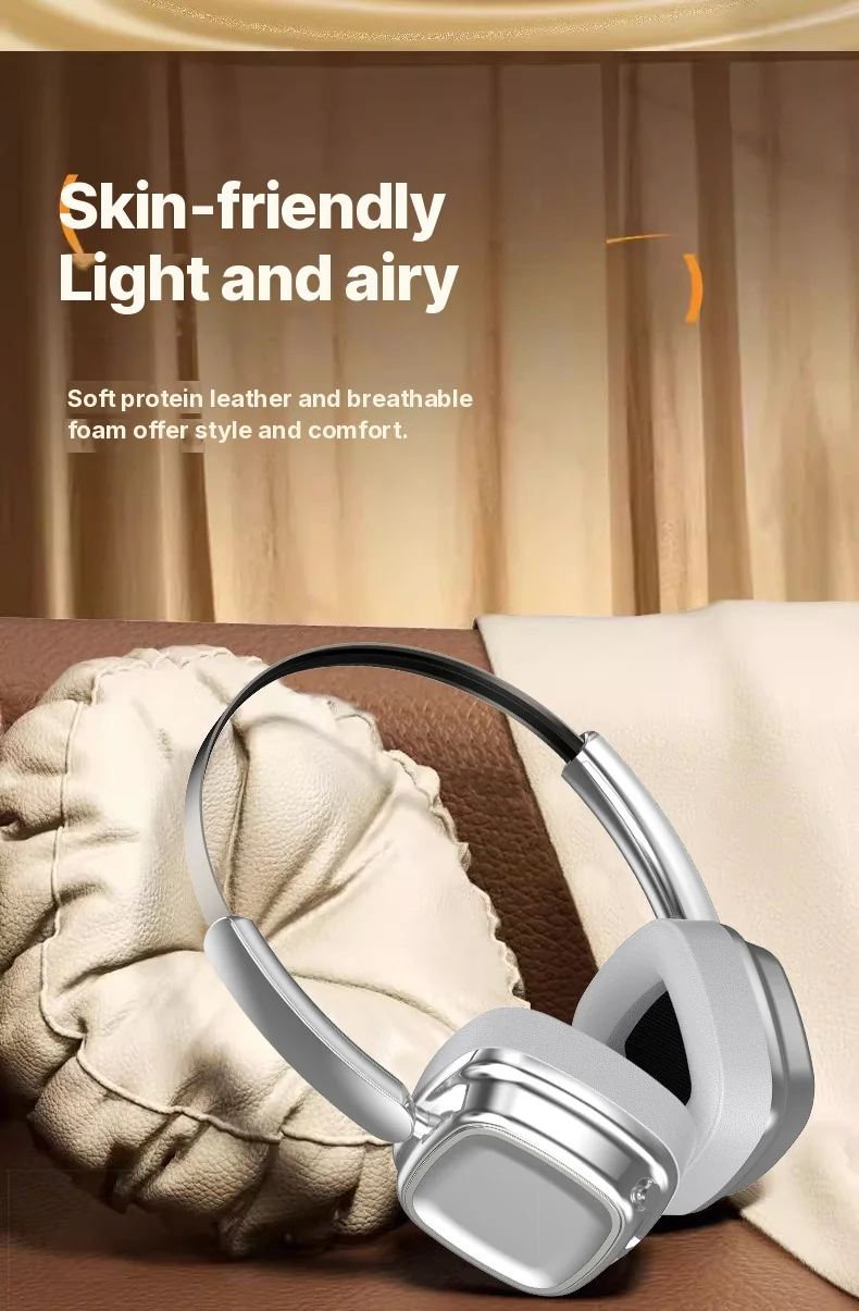 Retro over-ear trådløse hovedtelefoner Bluetooth 5.4 Stereo Bas