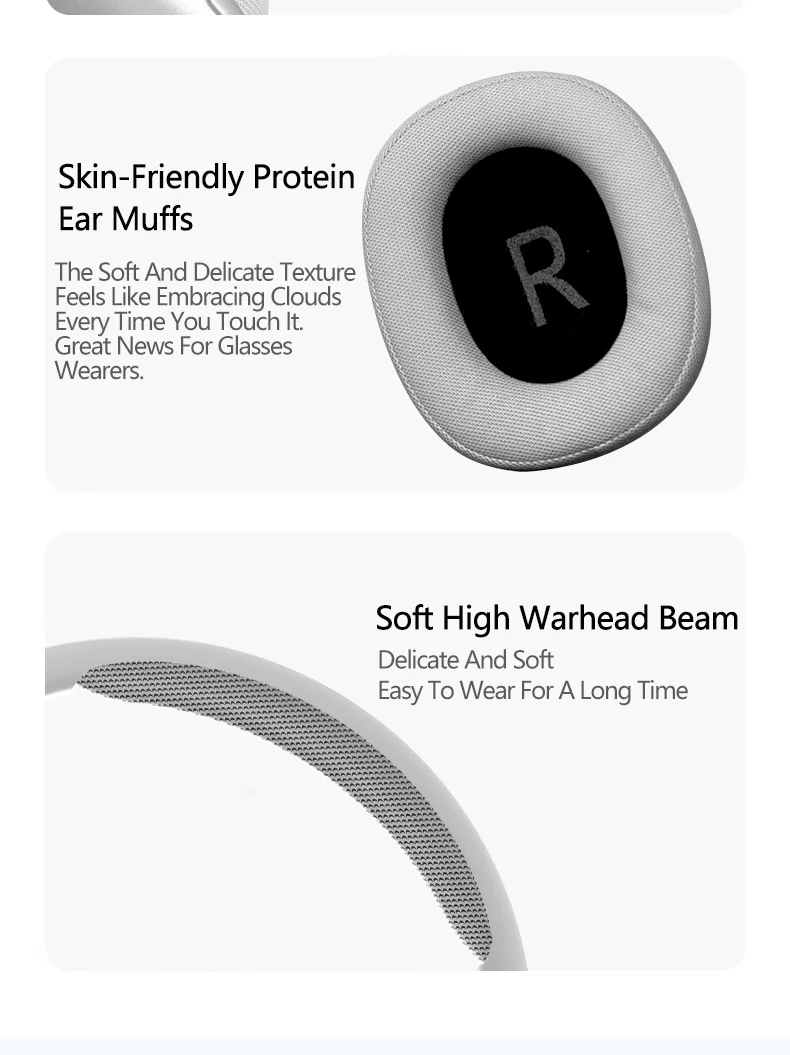 Active Noise Cancelling Wireless Bluetooth Headphones with Mic
