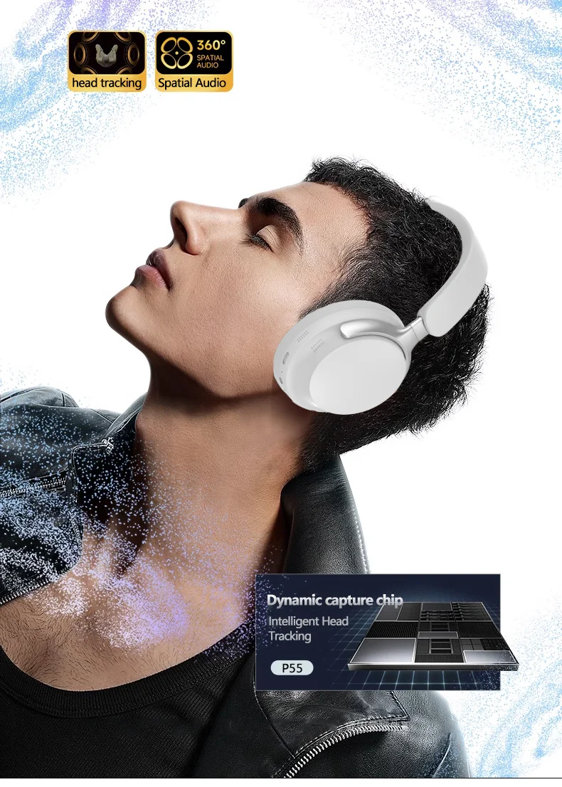 Wireless Over-Ear Bluetooth Headphones with 3D Stereo Sound and Long Battery