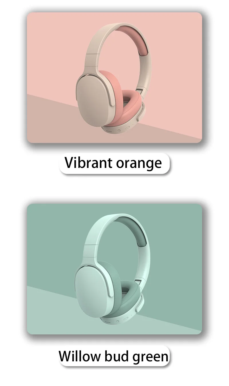 Wireless Bluetooth 5.4 Over-Ear Headphones with FM Radio and Bass
