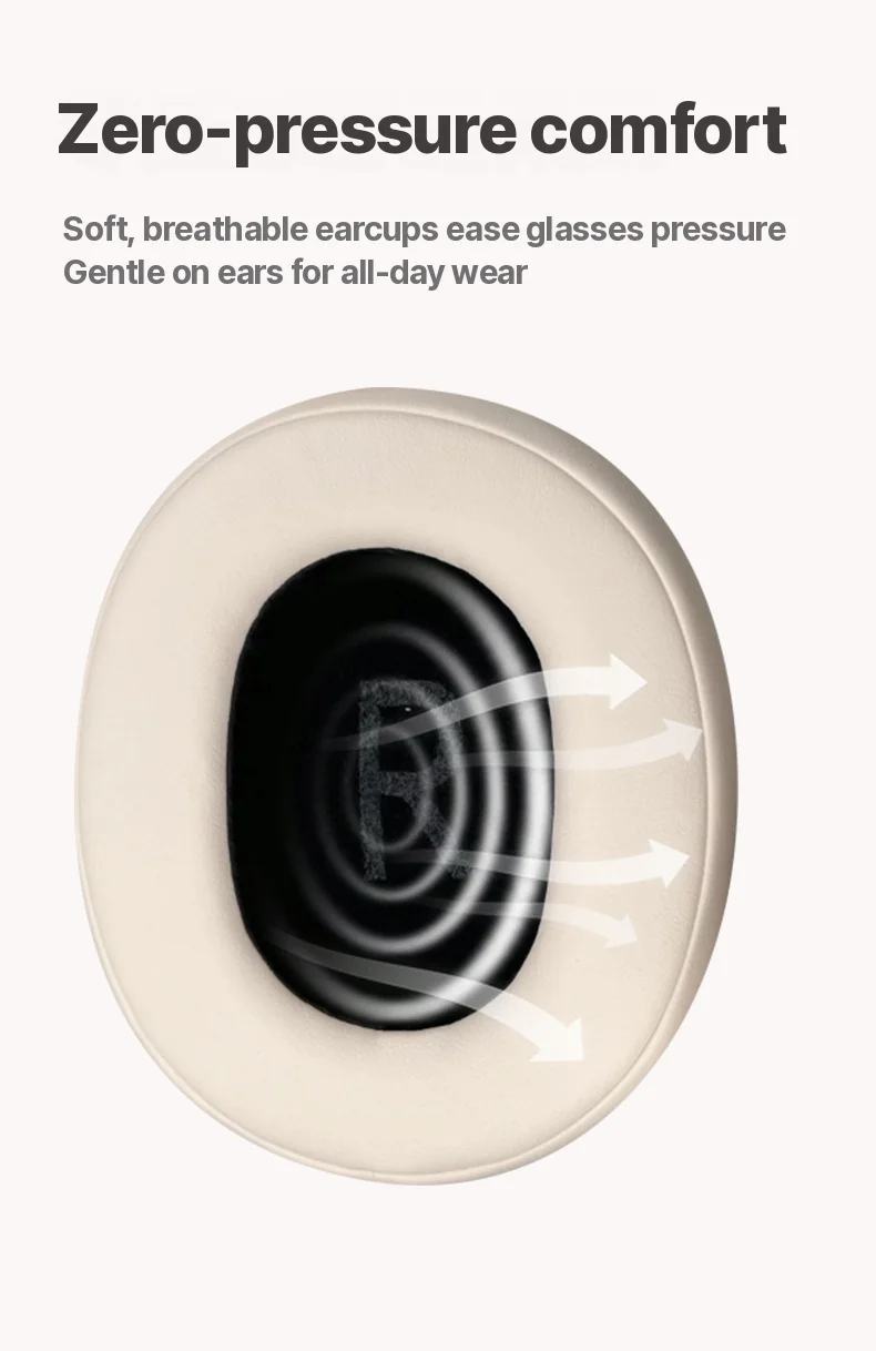 Over-Ear Wireless Bluetooth Headphones with Active Noise Cancelling