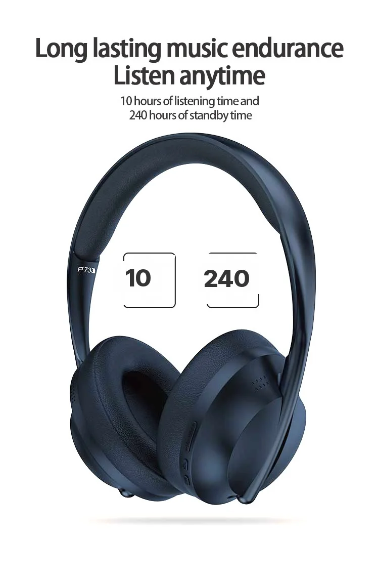 Antausinės belaidės „Bluetooth“ ausinės su FM radiju ir AUX