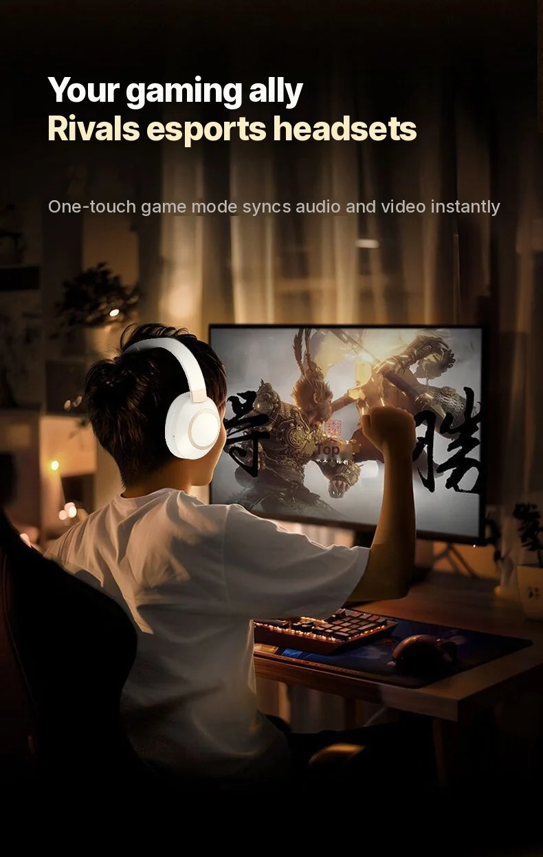 Căști Wireless Bluetooth Over-Ear Stereo cu Anulare Activă a Zgomotului