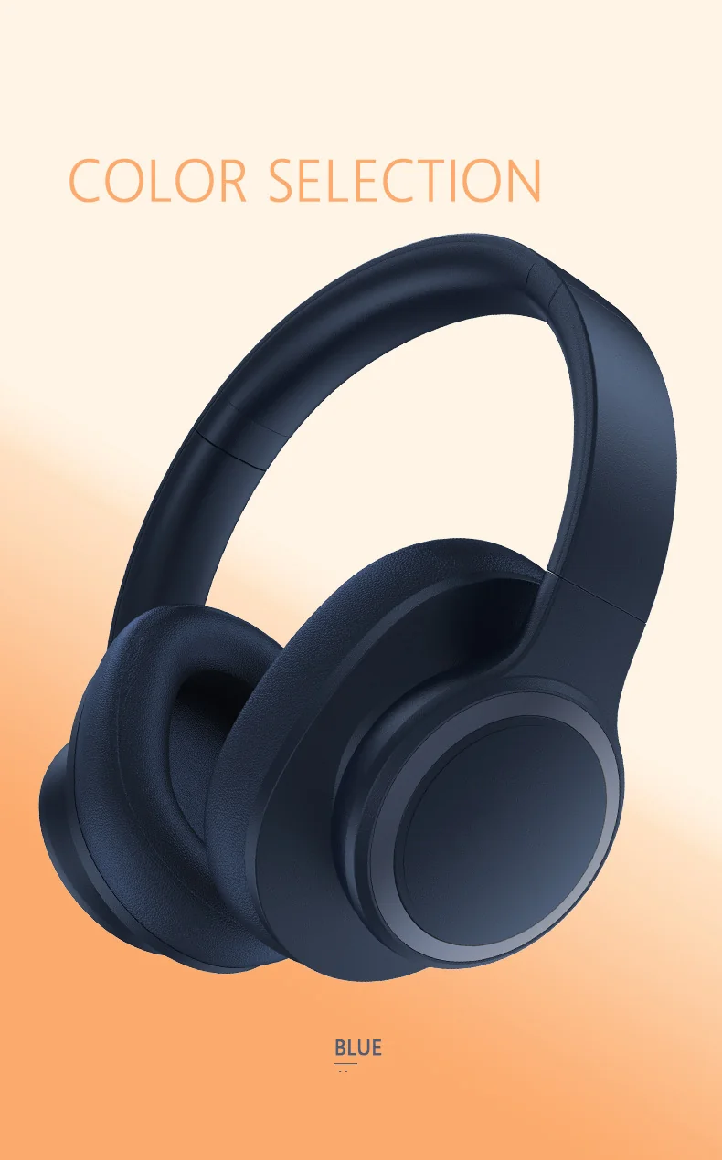 Over-Ear Bluetooth Headphones with Active Noise Cancelling and Mic