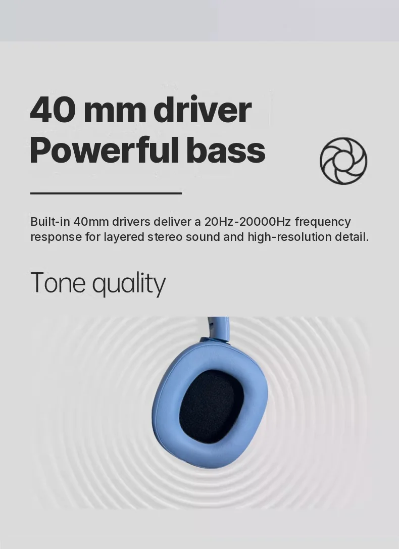 Active Noise Cancelling Over-Ear Bluetooth Headphones Wireless