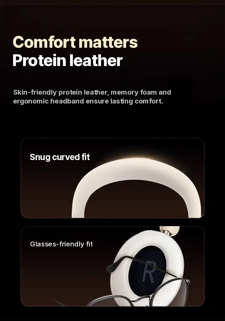 Fon Kepala Over-Ear Bluetooth Tanpa Wayar dengan Pengecasan Type-C dan Bunyi Stereo