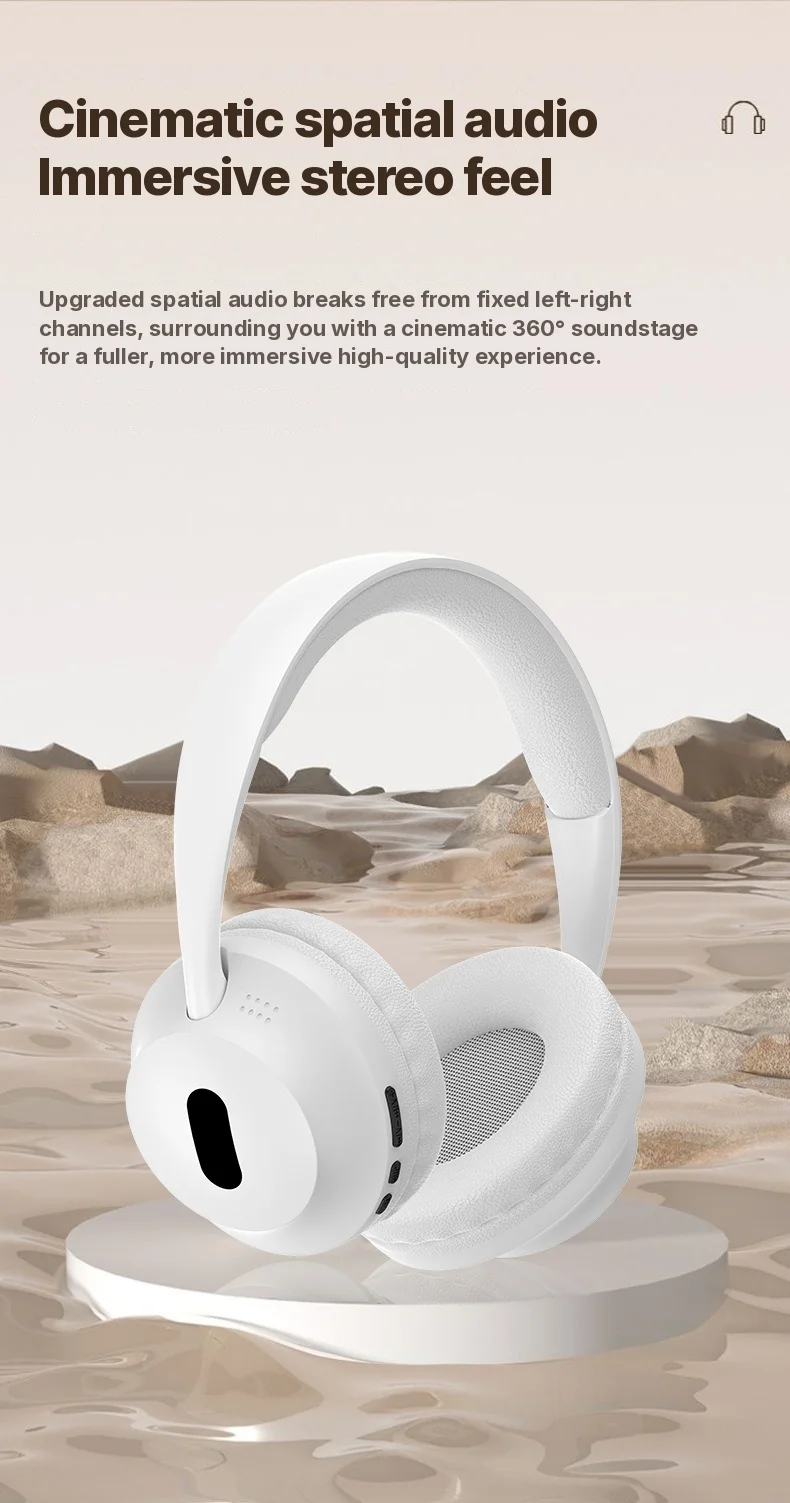 Wireless Bluetooth Over-Ear Headphones with Mic and 3.5mm Audio Cable