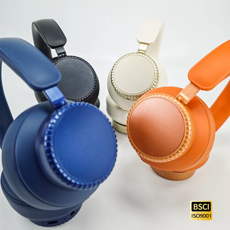 Casque Bluetooth sans fil à réduction active de bruit supra-auriculaire avec étui