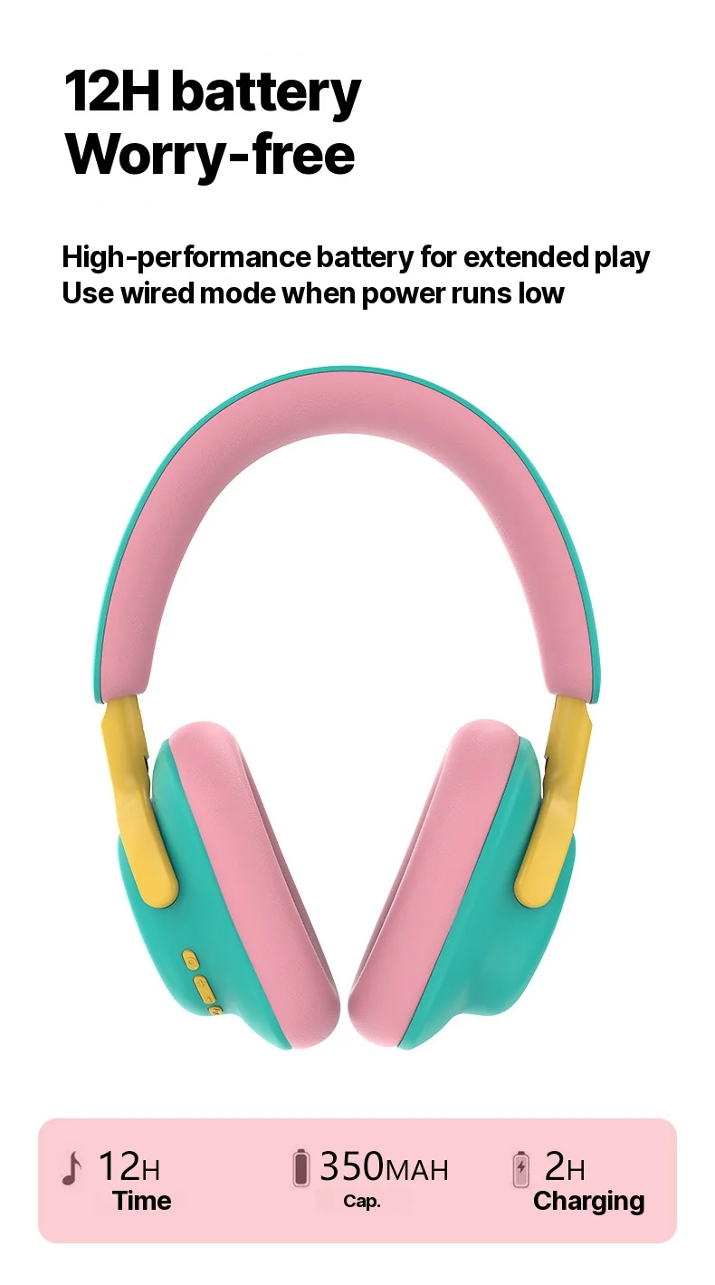 Over-Ear Wireless Bluetooth Headphones with FM Radio and AUX