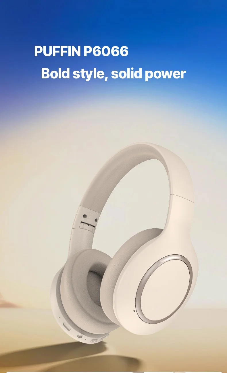 Over-Ear Bluetooth Headphones with Active Noise Cancelling and Long Battery Life