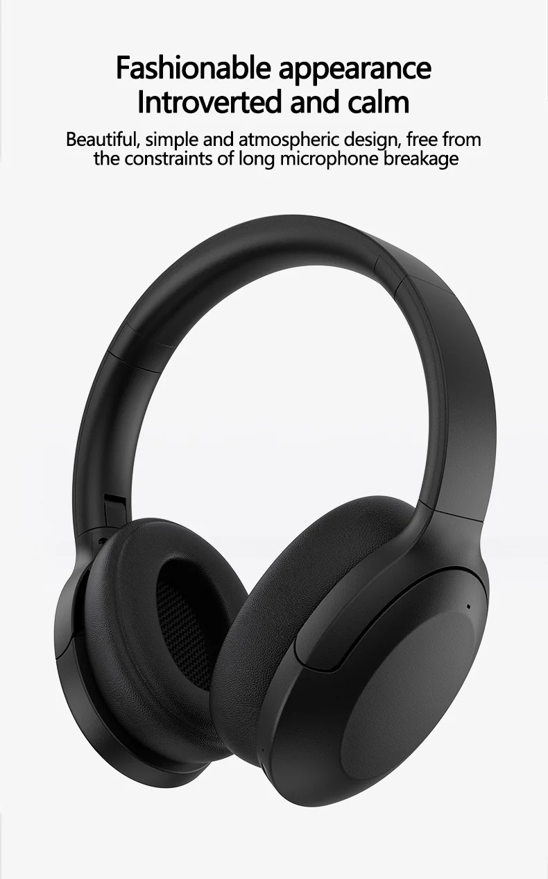 Fones de Ouvido Bluetooth com Cancelamento Ativo de Ruído Over-Ear Sem Fio 5.4