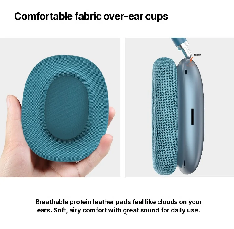 Bluetooth 5.4 on-ear-hörlurar med vridratt och FM-radio