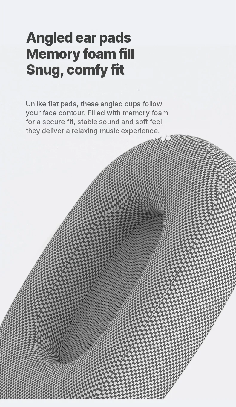 Cuffie Wireless Over-Ear con Padiglioni Magnetici e Archetto in Rete