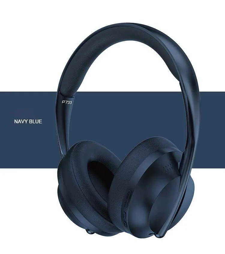 Over-ear trådløse Bluetooth-hovedtelefoner med FM-radio og AUX