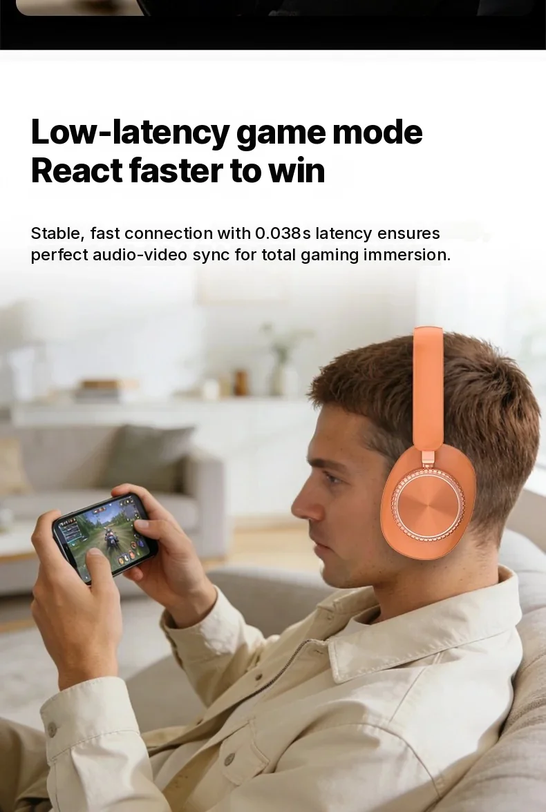 Cuffie Wireless Over-Ear con Cancellazione Attiva del Rumore e Batteria da 35H