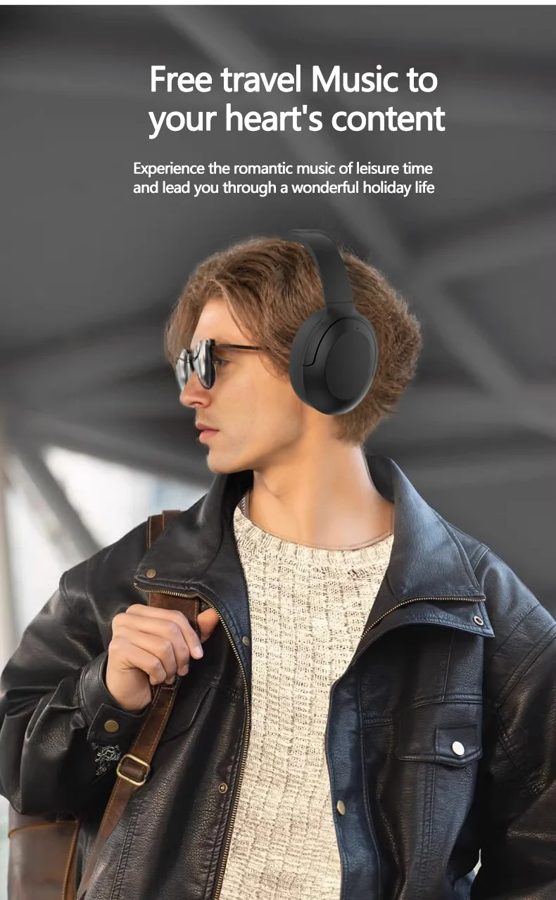 Fones de Ouvido Bluetooth com Cancelamento Ativo de Ruído Over-Ear Sem Fio 5.4