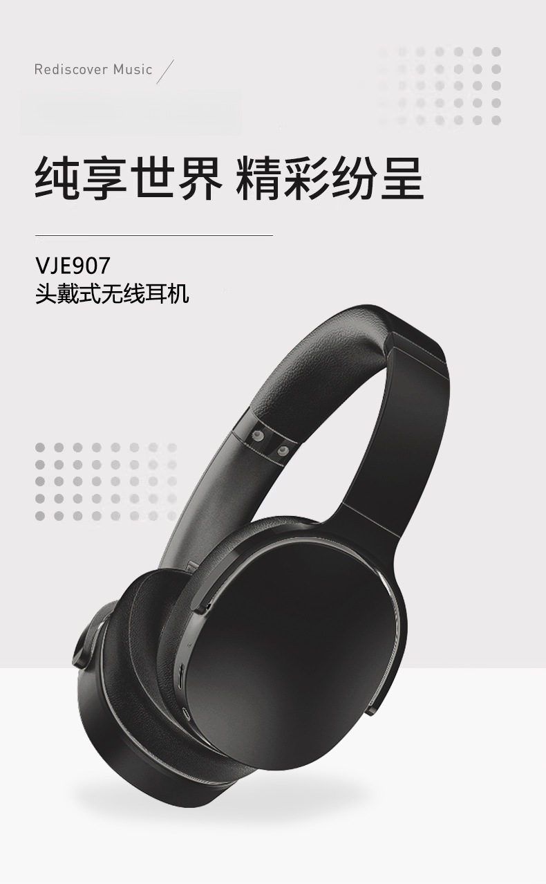 Fones de Ouvido Bluetooth Sem Fio Over-Ear com Três Modos EQ e Microfone