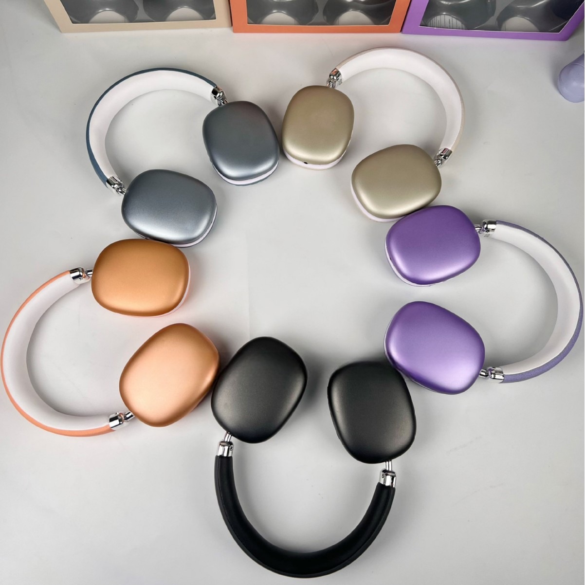 Wireless Bluetooth Over-Ear Headphones with Deep Bass and Type-C Charging