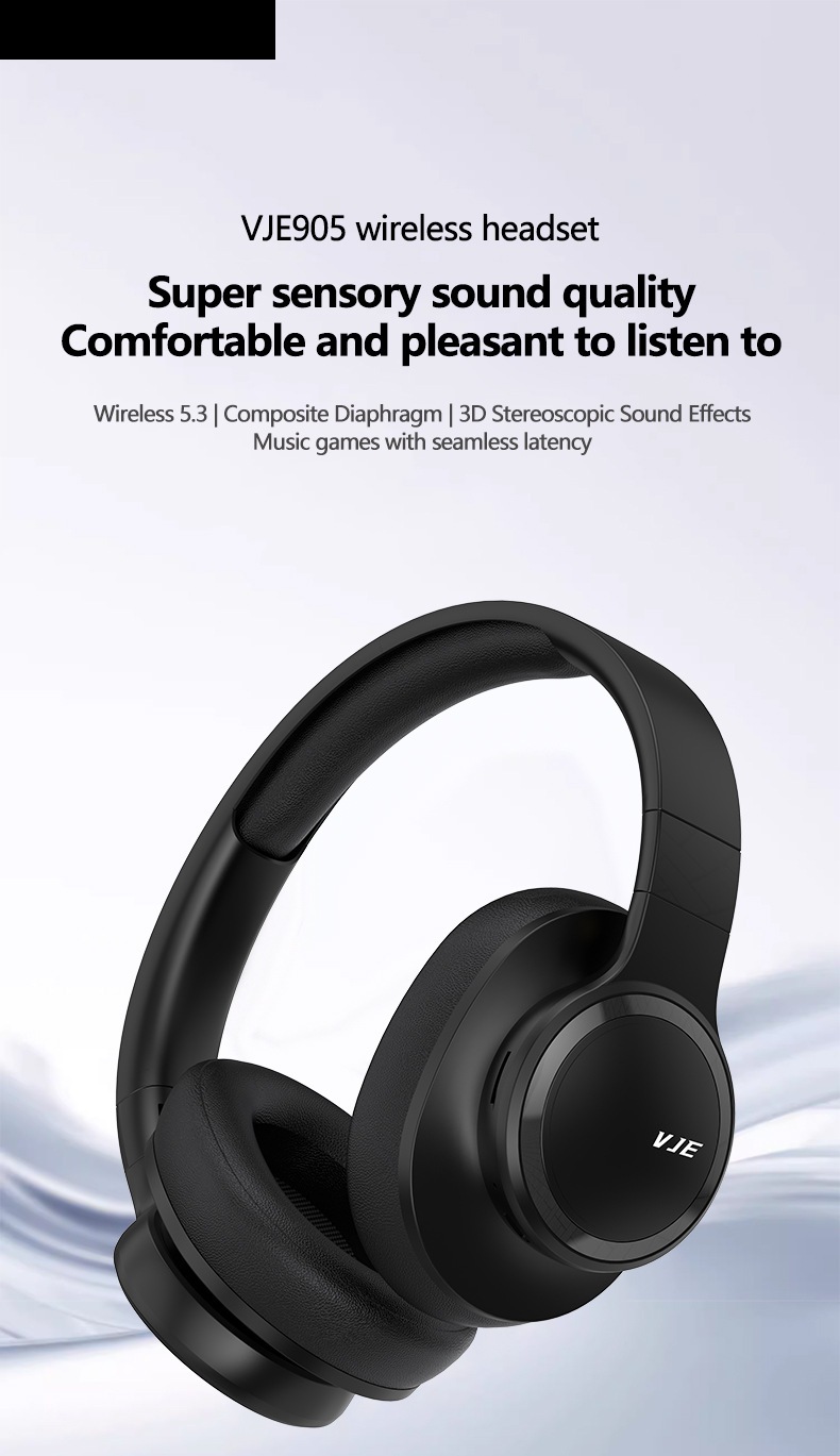 Over-Ear Wireless Bluetooth Headphones with Mic and Deep Bass