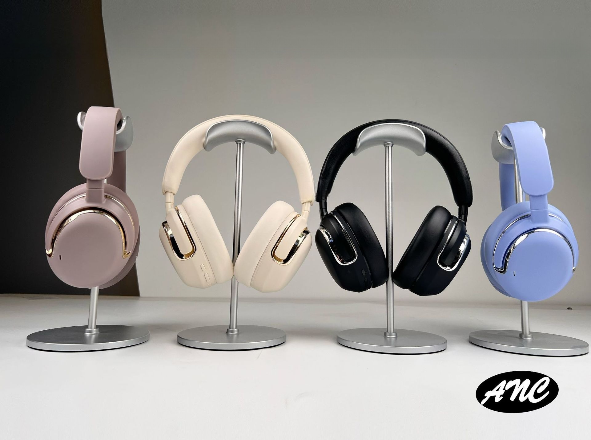 Active Noise Cancelling Wireless Over-Ear Headphones with Mic