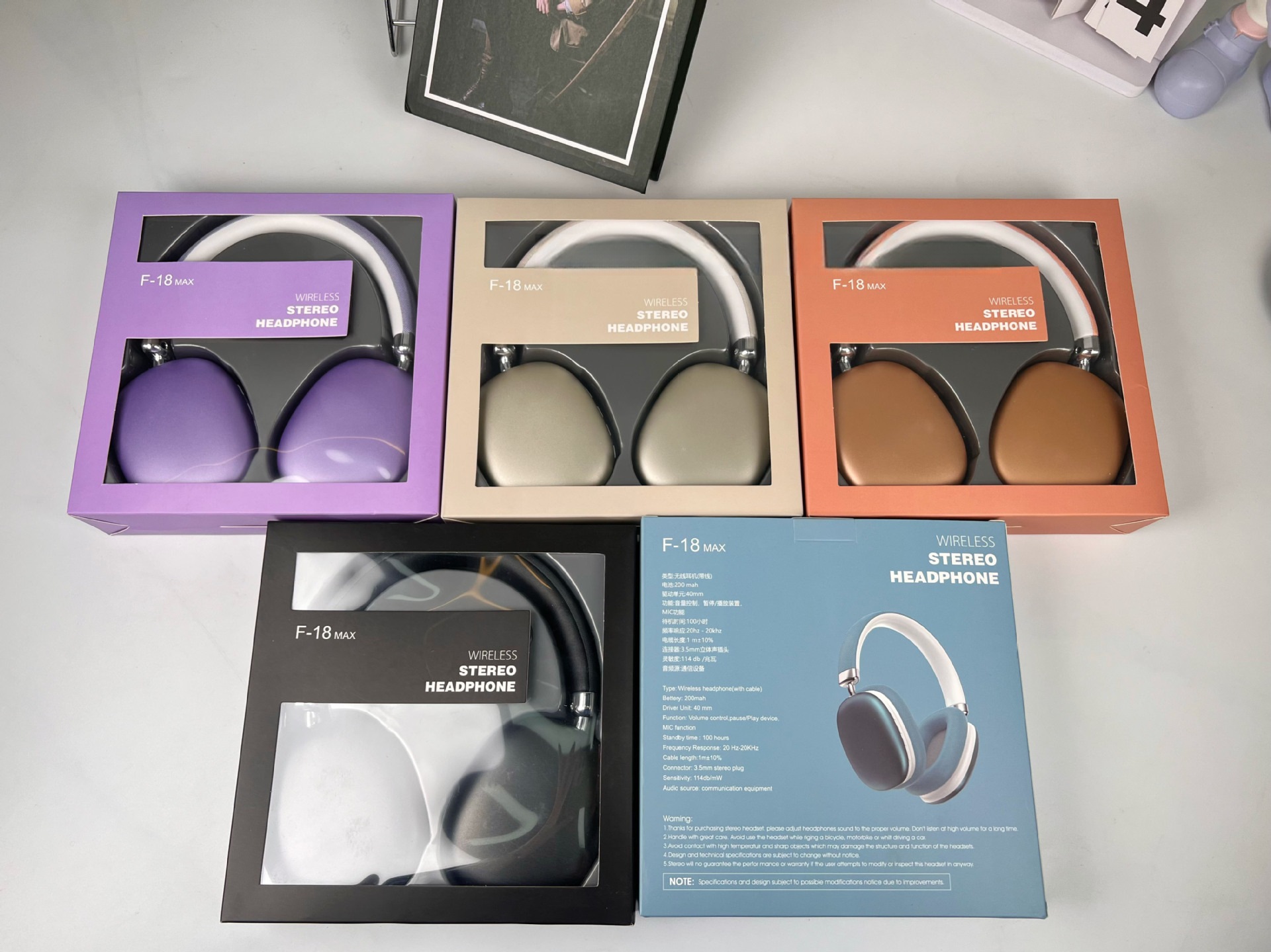 Fones de Ouvido Over-Ear Sem Fio com Bluetooth 5.4 e Longa Duração da Bateria