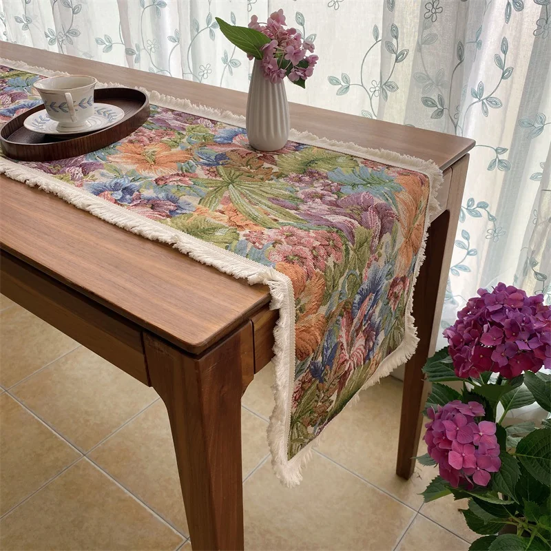 Camino de Mesa Floral para Comedor, Cama y Aparador