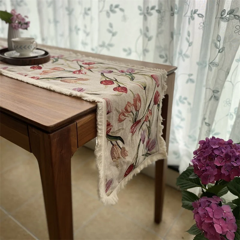 Camino de Mesa Floral para Comedor, Cama y Aparador