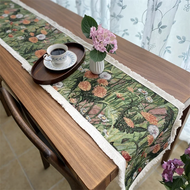 Camino de Mesa Floral para Comedor, Cama y Aparador