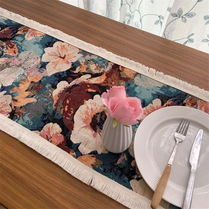 Camino de Mesa Floral para Comedor, Cama y Aparador