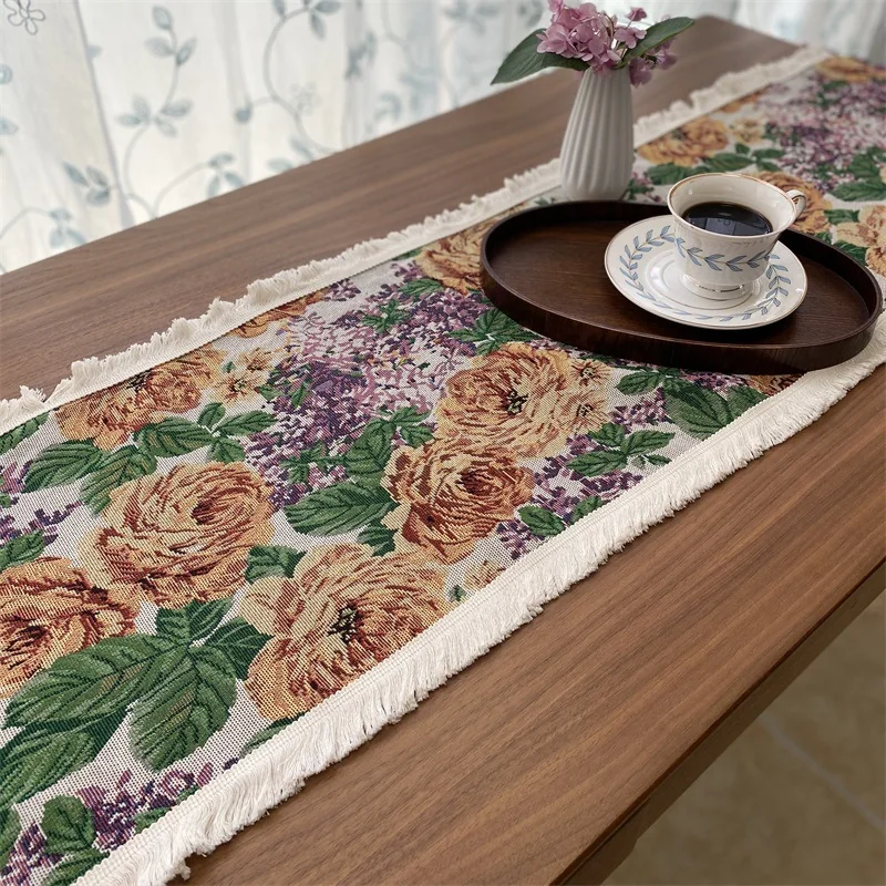 Camino de Mesa Floral para Comedor, Cama y Aparador