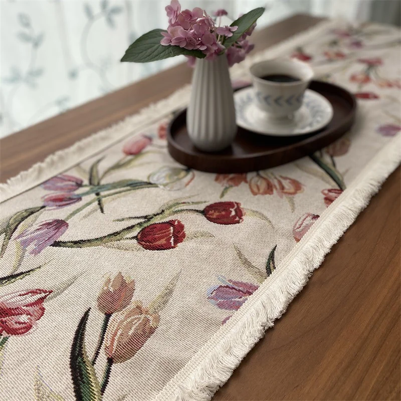 Camino de Mesa Floral para Comedor, Cama y Aparador
