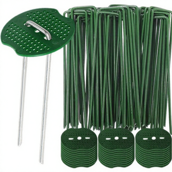 Wholesale U-Shaped Garden Pins Landscape Staples Stakes Staples Heavy Duty Yard Lawn Tent Stake Securing Pegs Spike Fence Stake
