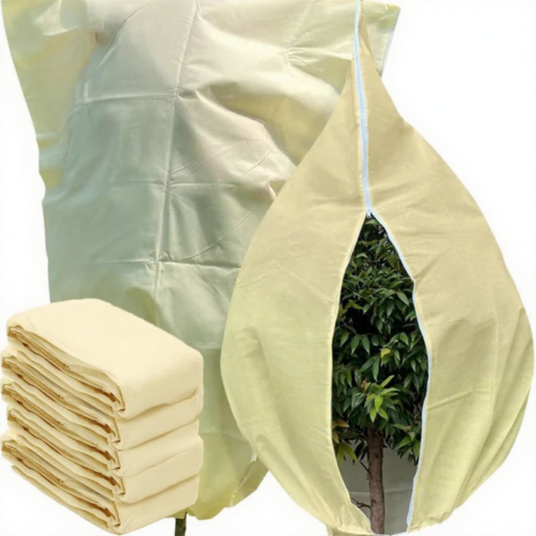 Multi-size Winter Plant Protection Bag Non-woven Plant Against Cold Warm Cover with Zipper Drawstring Vegetation Anti-Frost Bags