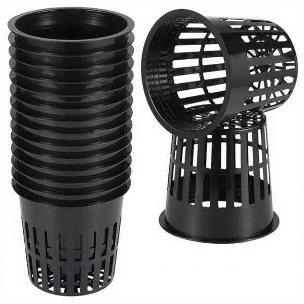3 Inch Heavy Duty Net Pots Hydroponic Cups Garden Slotted Mesh Net Cups Plant Nursery Net Pots for Hydroponics Slotted