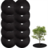 10PCS Non-Woven Tree Mulch Ring Degradable Tree Protector Mat Reusable Tree Weed Barrier for Weed Control Root Protectio